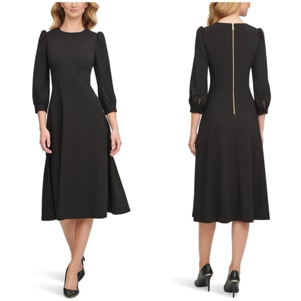 Calvin Klein Black Midi Dress